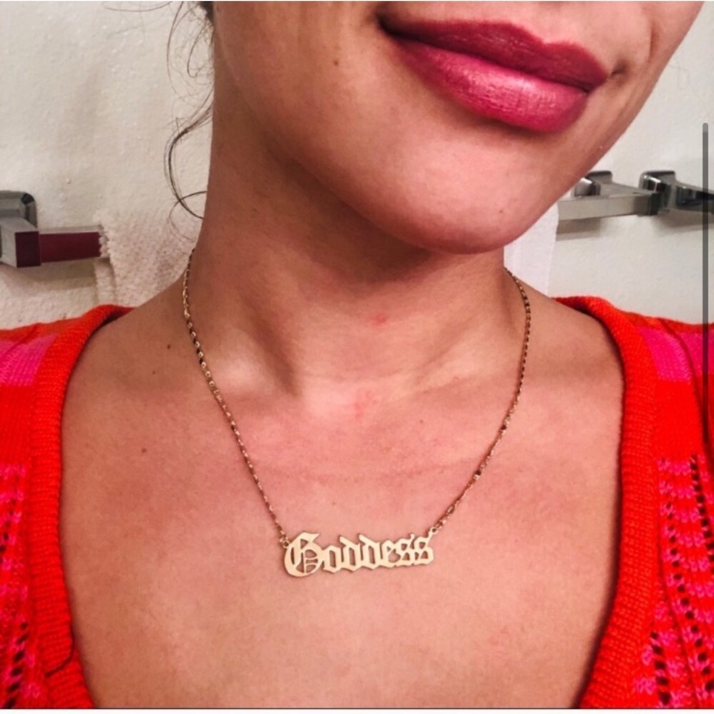 Gold Plated Goddess Necklace